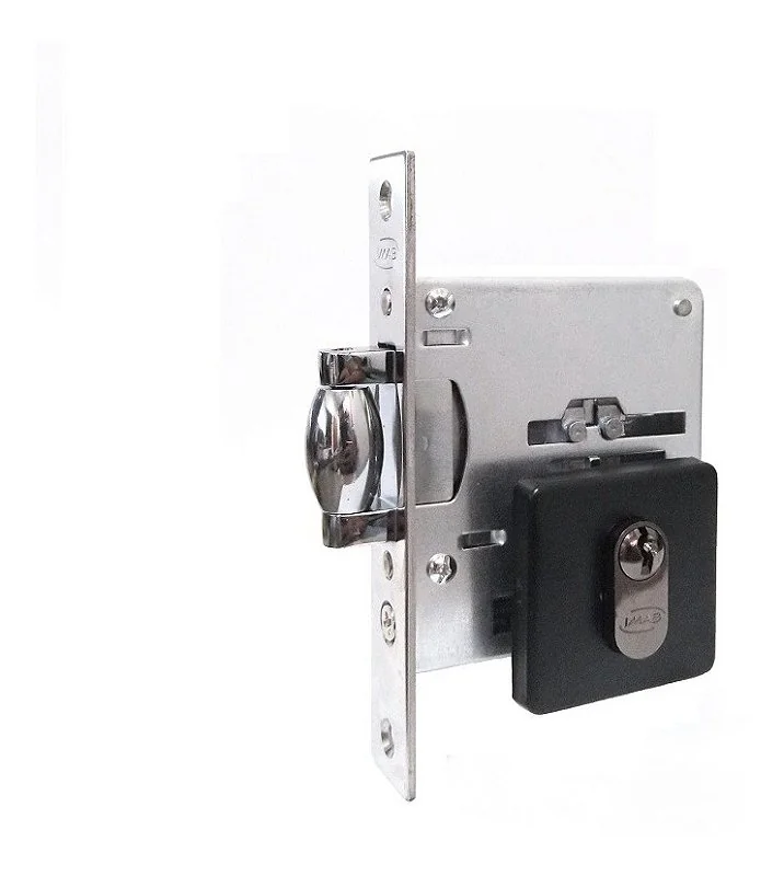 Fechadura Rolete Pivotante Imab 2791 Preta Preto Quadrada Pp