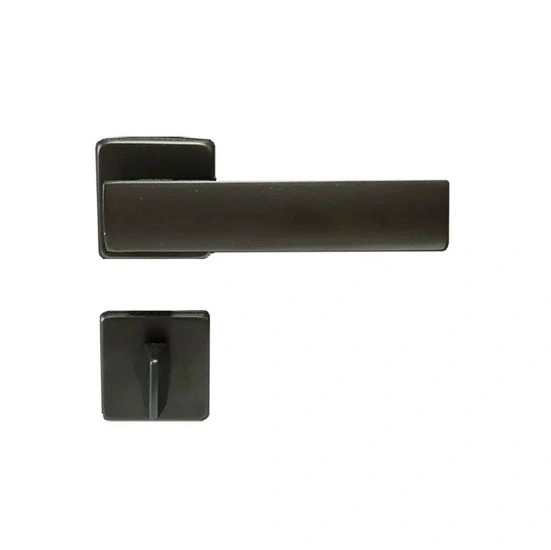 Fechadura para Porta do Banheiro Imab Metro Light Preto 55mm Aço Inox Chave Simples