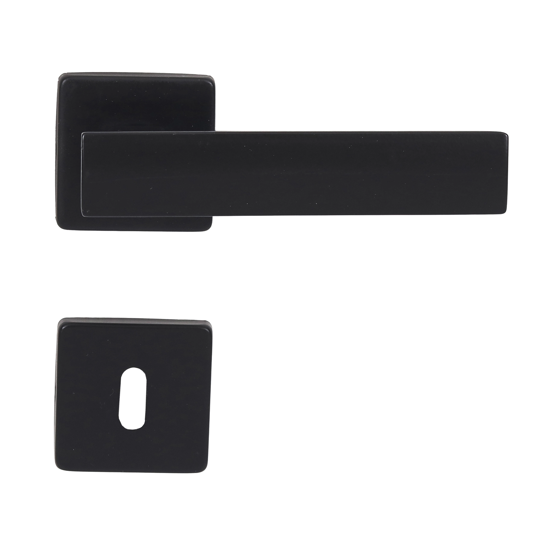 Fechadura para Porta Interna Imab Metro Light Preto 55mm Aço Inox Chave Simples