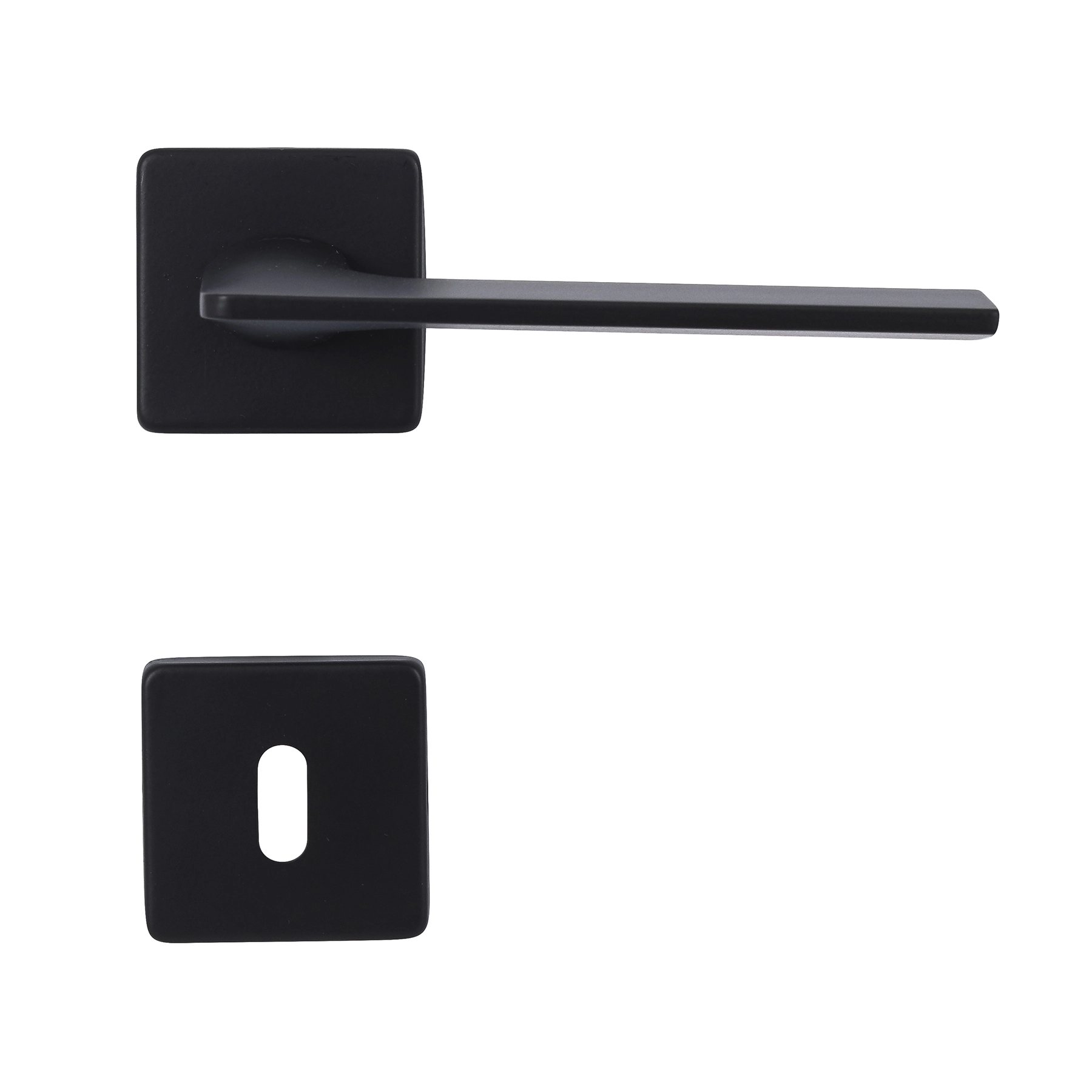 Fechadura Imab para Porta do Quarto Preto 55mm Chave Simples Malba