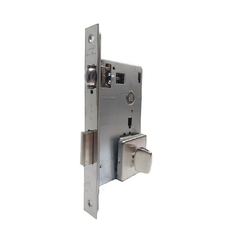 Fechadura Rolete Para Banheiro Wc 1710 Imab Pivotante Tranqueta Quadrada Escovada Máquina 55mm