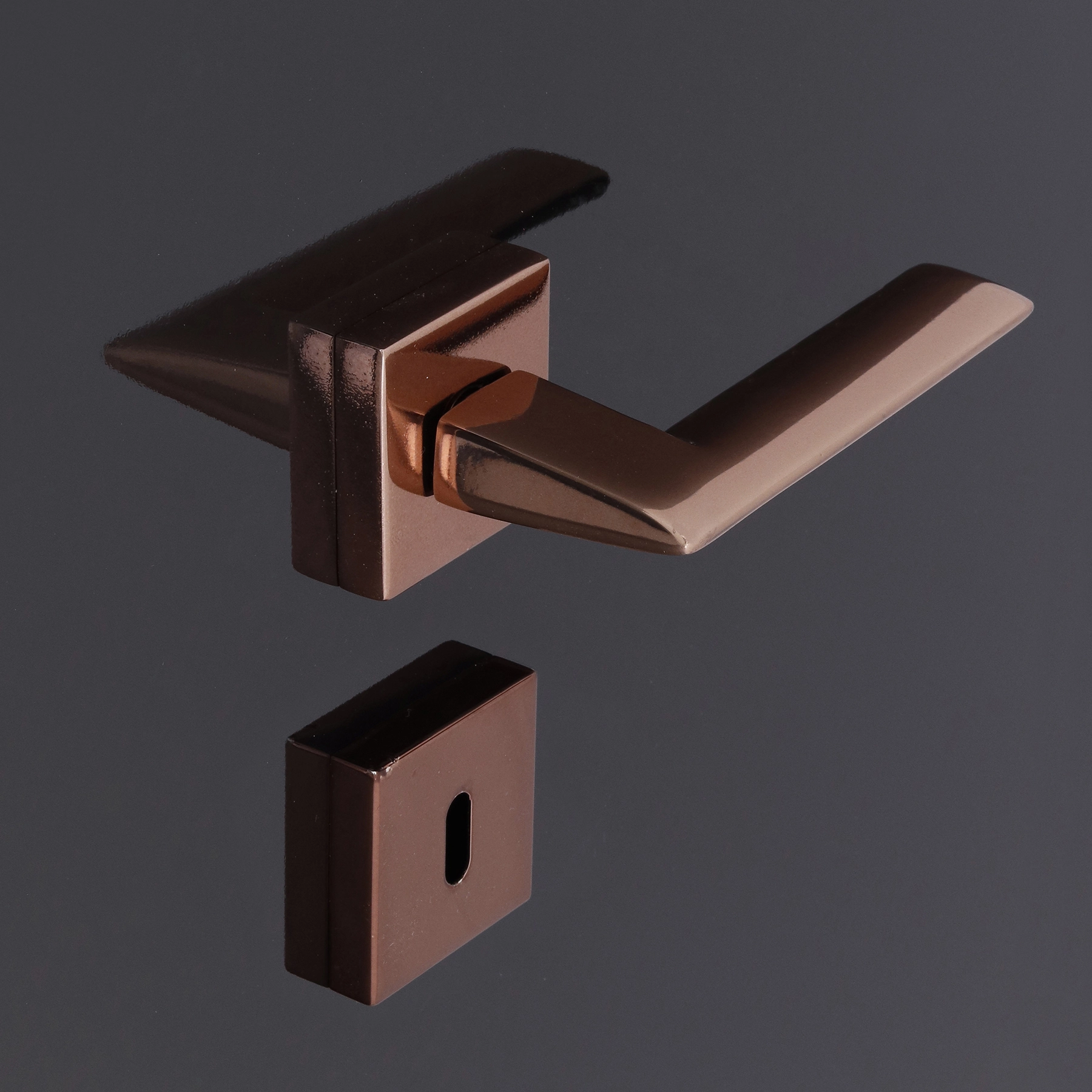 Maçaneta e Roseta para Porta Interna Corten Blade Inspire