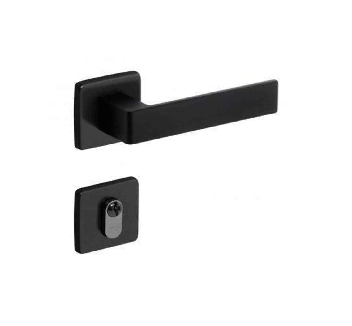 Fechadura Tess Imab Externa C/cilindro Chave Pequena Preta Preto Fosco Pp 40mm