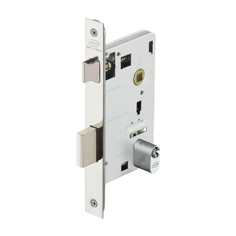 Fechadura Imab Máquina Avulsa 55mm Externa + Cilindro Inox