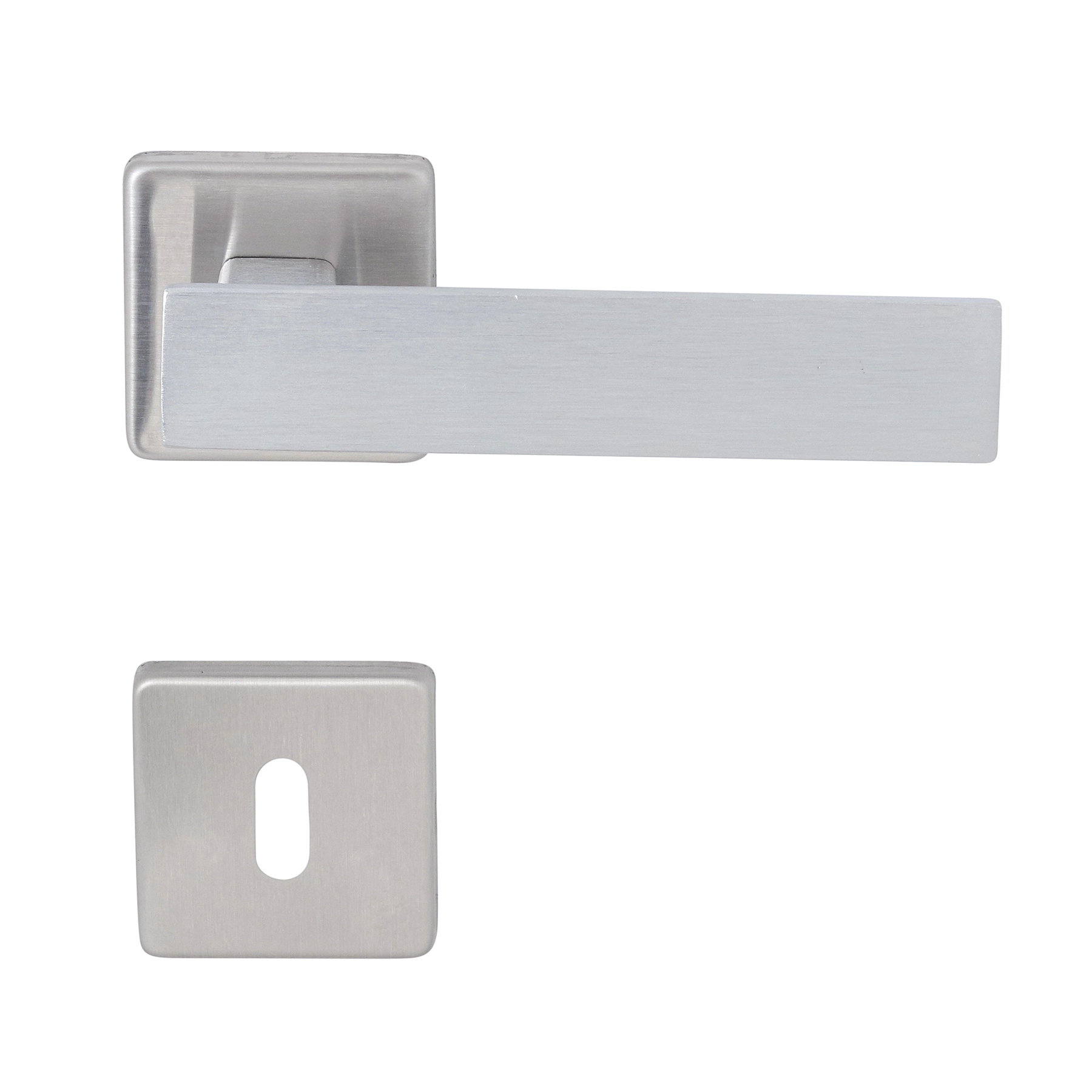 Fechadura para Porta Interna Imab Metro Light Acetinado 55mm Inox Chave Simples