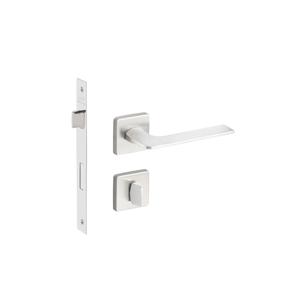 Fechadura Imab para Porta do Banheiro Acetinado 55mm Chave Simples