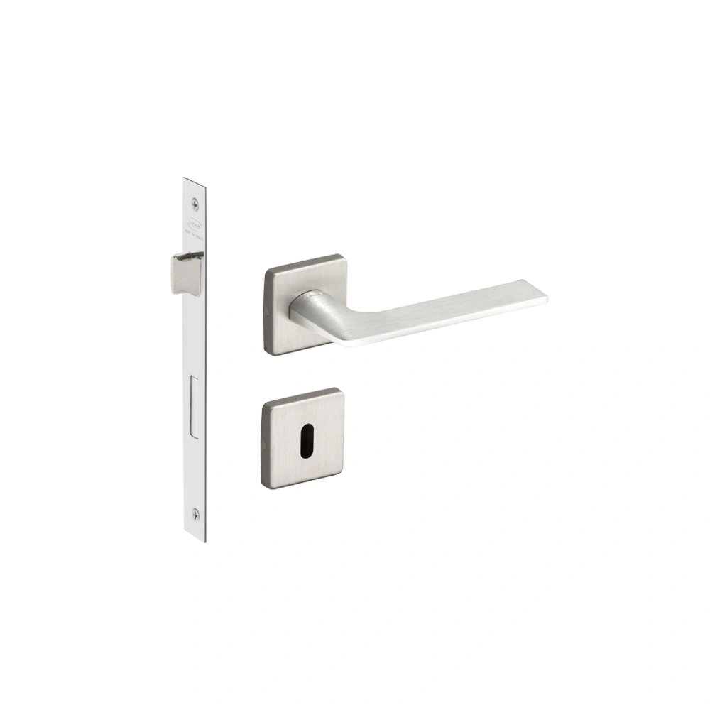 Fechadura Imab para Porta do Quarto Acetinado 55mm Chave Simples