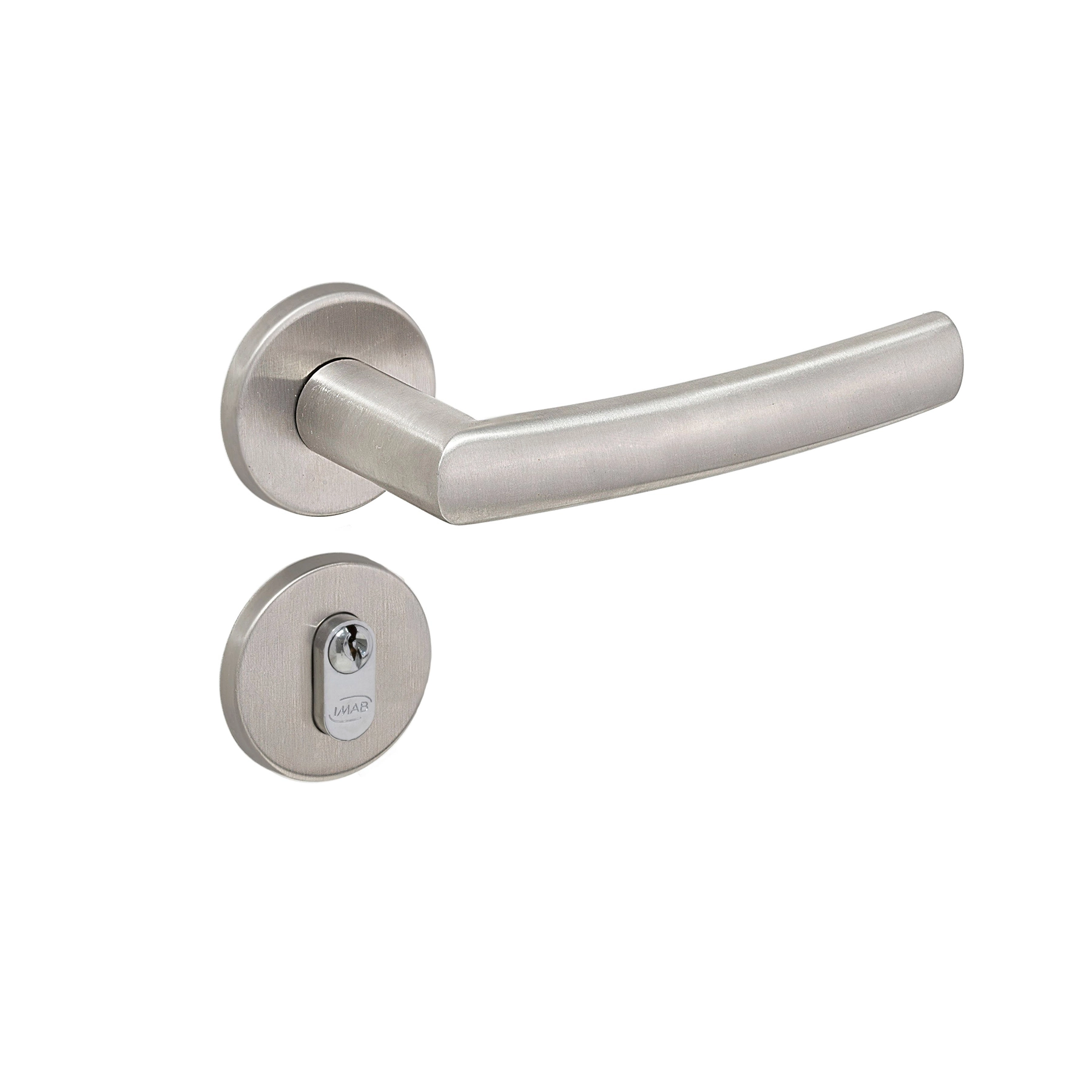 Fechadura para Porta de Entrada Escovado 40mm Bine Imab