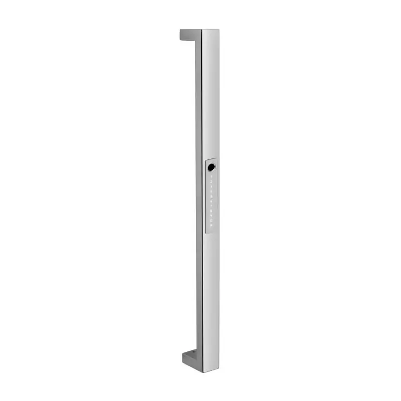 Puxador Digital Com Painel Frontal 2100 Aço Inox Polido Imab Comprimento:80cm