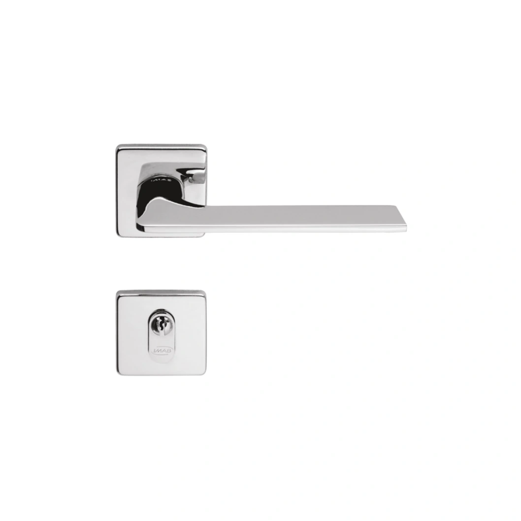 Fechadura Imab Alta Segurança para Porta de Entrada Cromado 55mm Chave Simples