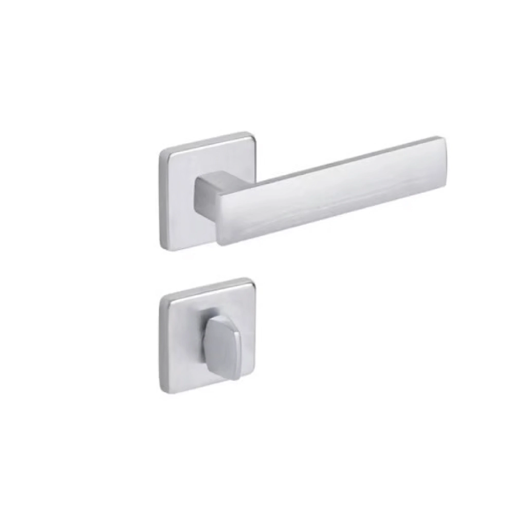 Fechadura Imab Metro Light Cromo Acetinado Chave Banheiro Máquina 55mm