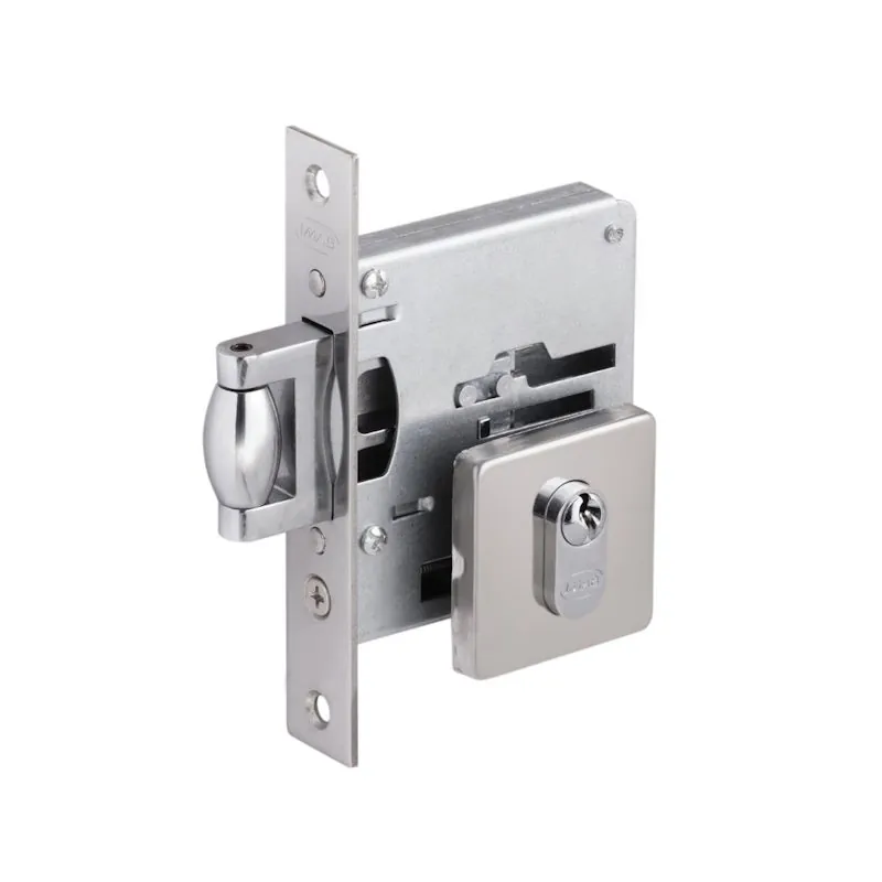 Fechadura Rolete Pivotante 2791 C/ Chave Quadrada Inox Polido Imab