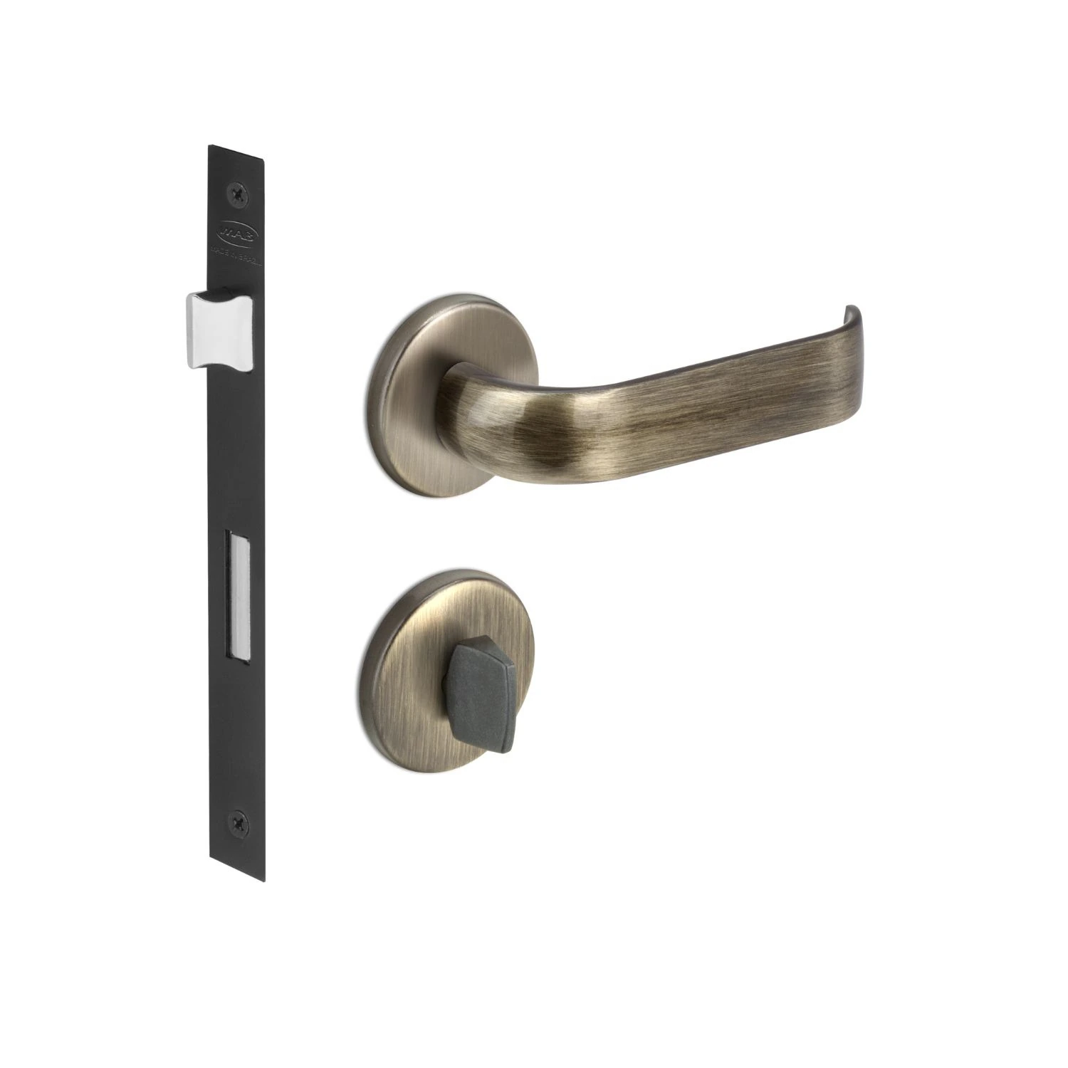 Fechadura Duna 3 Banheiro 40mm Antique Aq M09j5z R0069 Bz1300 Imab