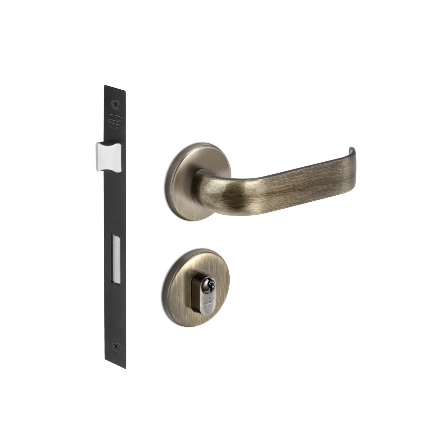 Fechadura Duna 3 Externa 40mm Antique Aq M09j5z R0069 Ez1300 Imab