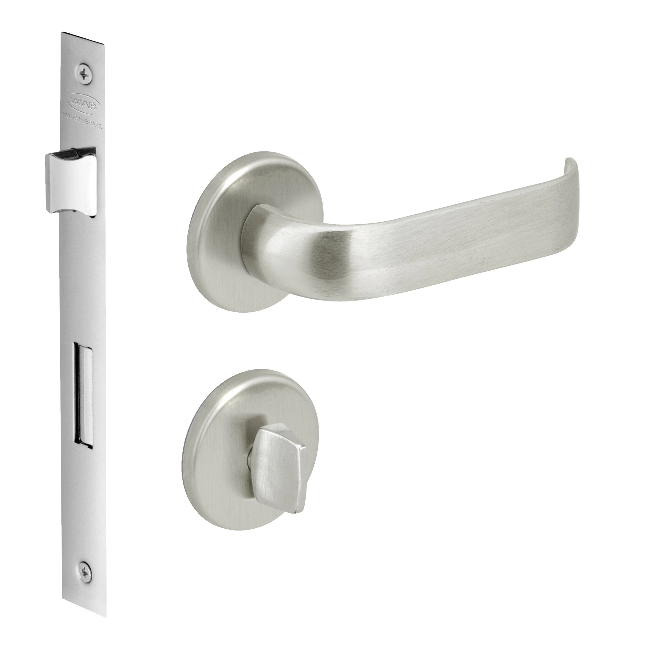 Fechadura Duna 3 Banheiro 40mm Cromo Acetinado M09j5z R0069 Bz1300 Imab