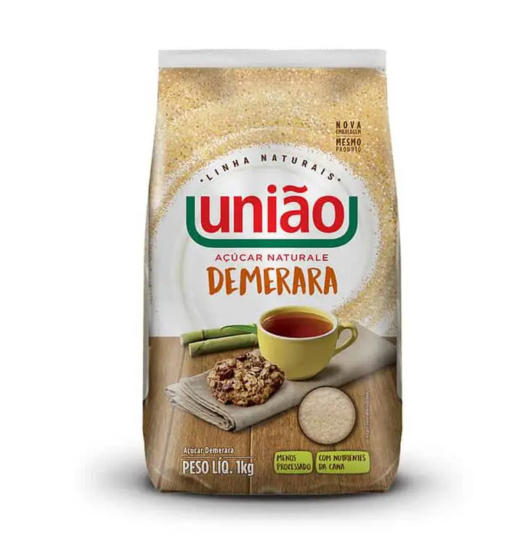 Açúcar Naturale Demerara UNIÃO Pacote 1kg