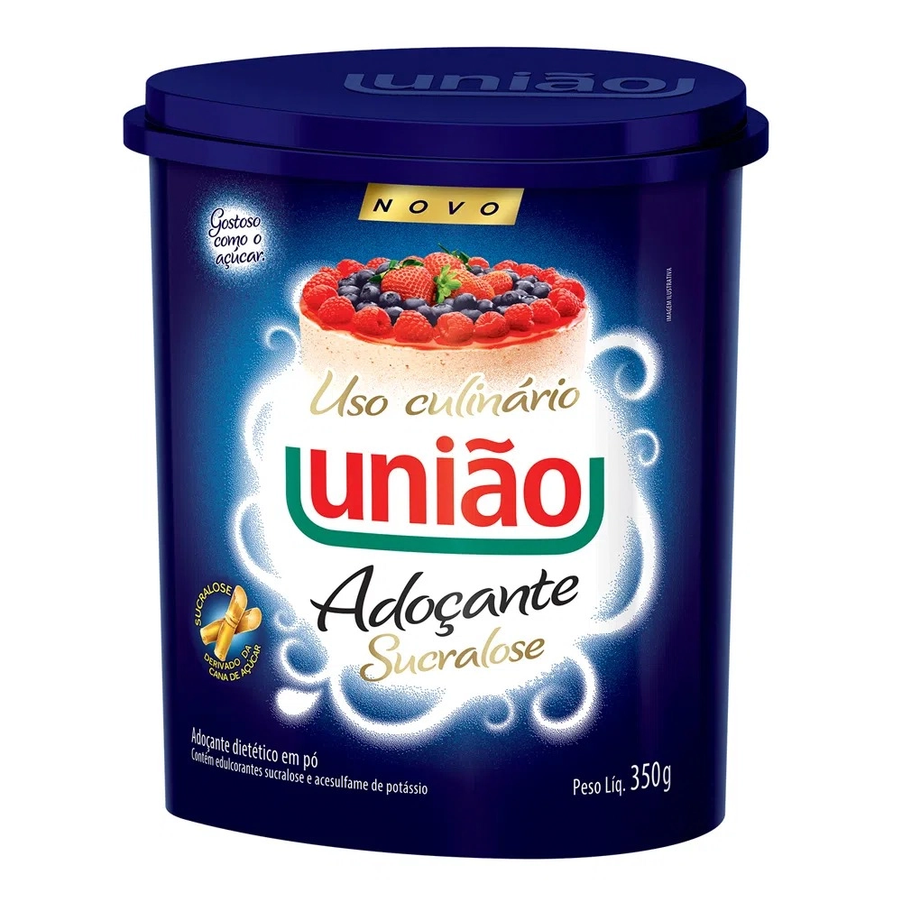 Adoçante Em Pó Sucralose Culinário União Pote 350g