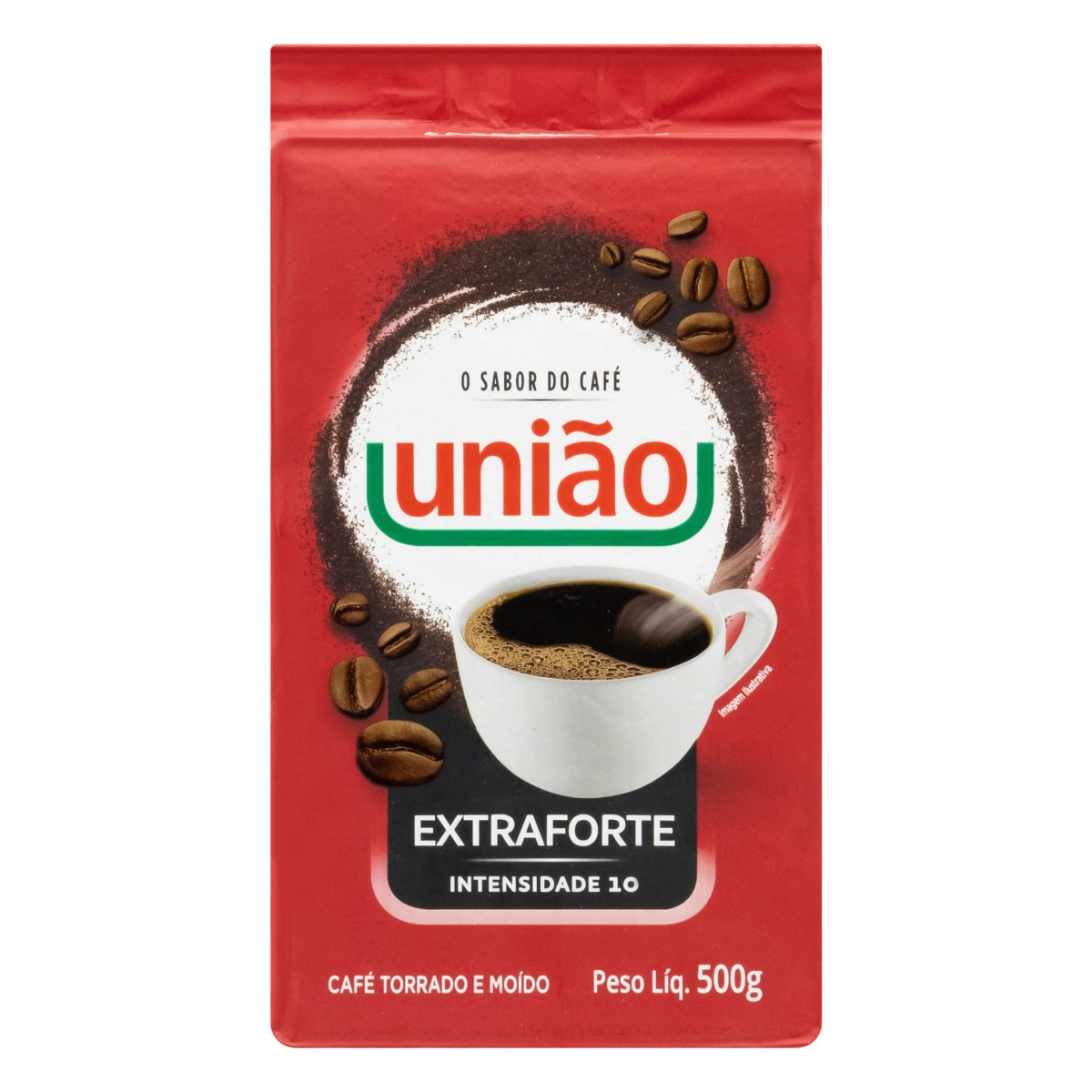 Café Torrado e Moído a Vácuo Extraforte União Pacote 500g