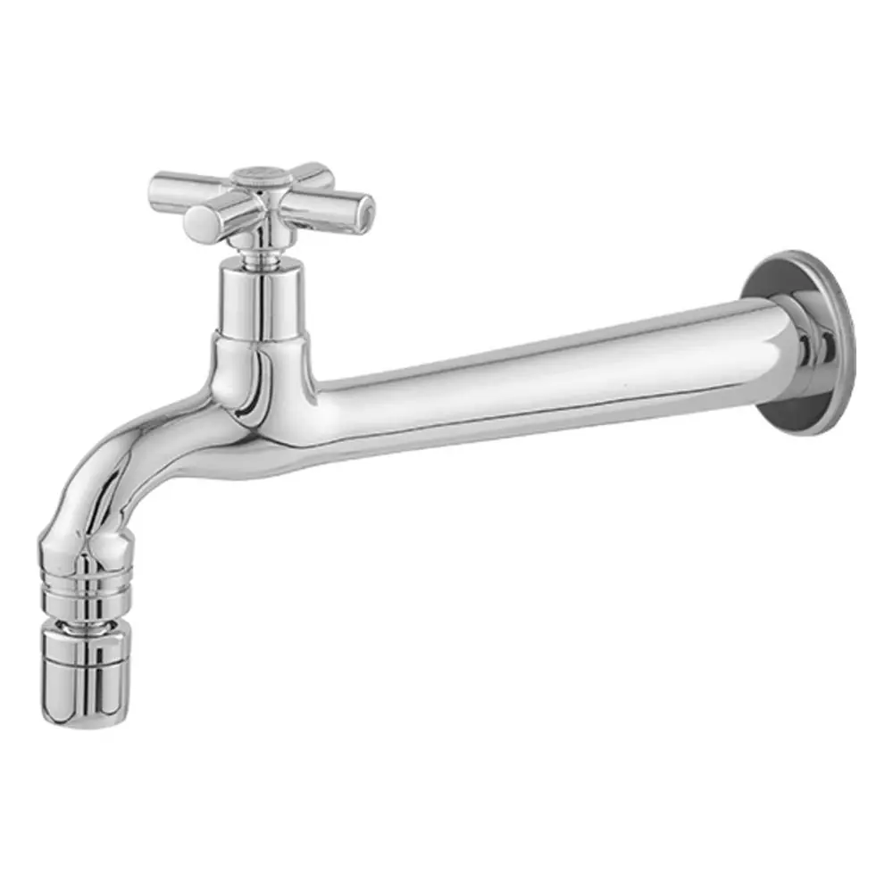 Torneira Para Tanque Longa 22 Centímetros 1/4 De Volta Com Bico Móvel Em Metal Acabamento C31