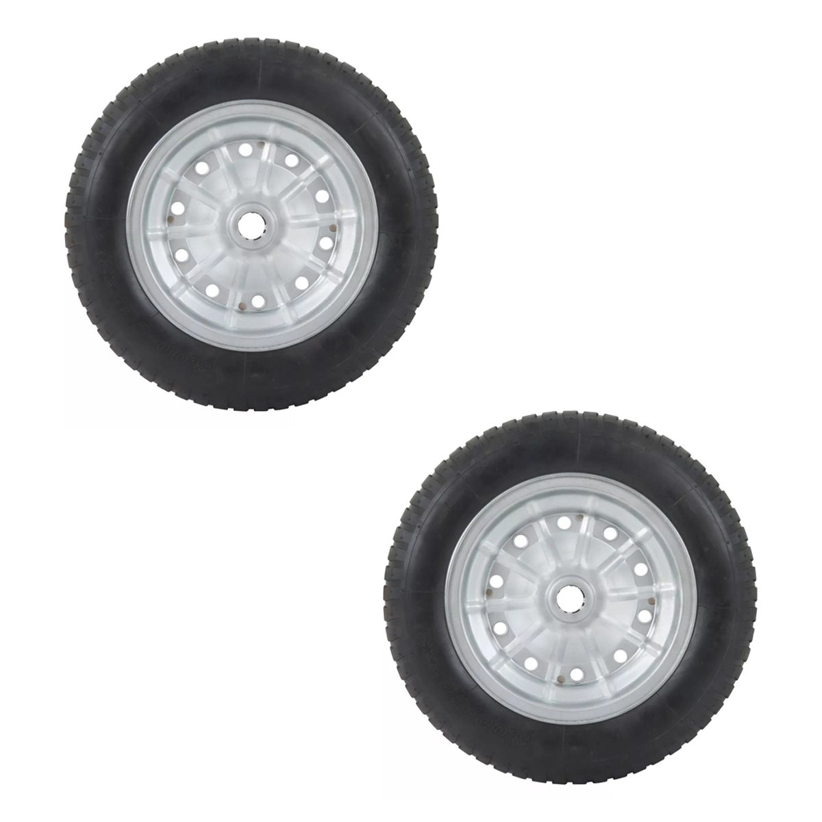 Kit 2 Pneu Completo Para Carrinho De Mão E Carga 3.25 Aro 8
