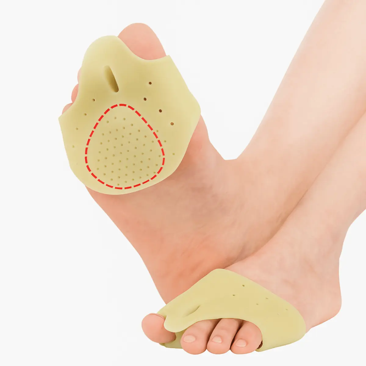 Par Protetor de Joanete Palmilha em Silicone Ortopédico Apoio Plantar Alívio de Dores correção Uniss