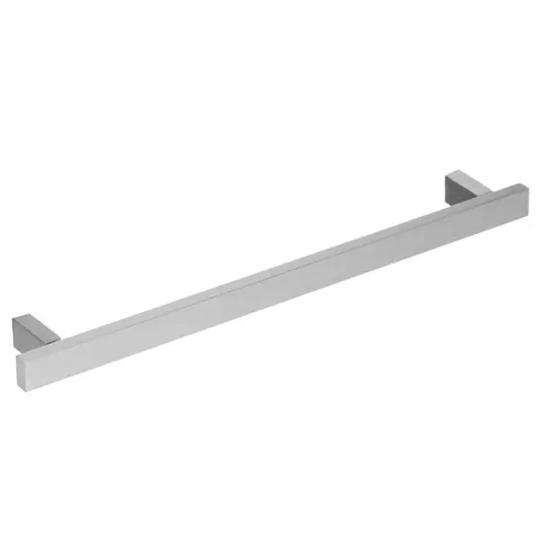 Puxador para Móveis 192mm Alumínio Cromado Acetinado Prata Brumet