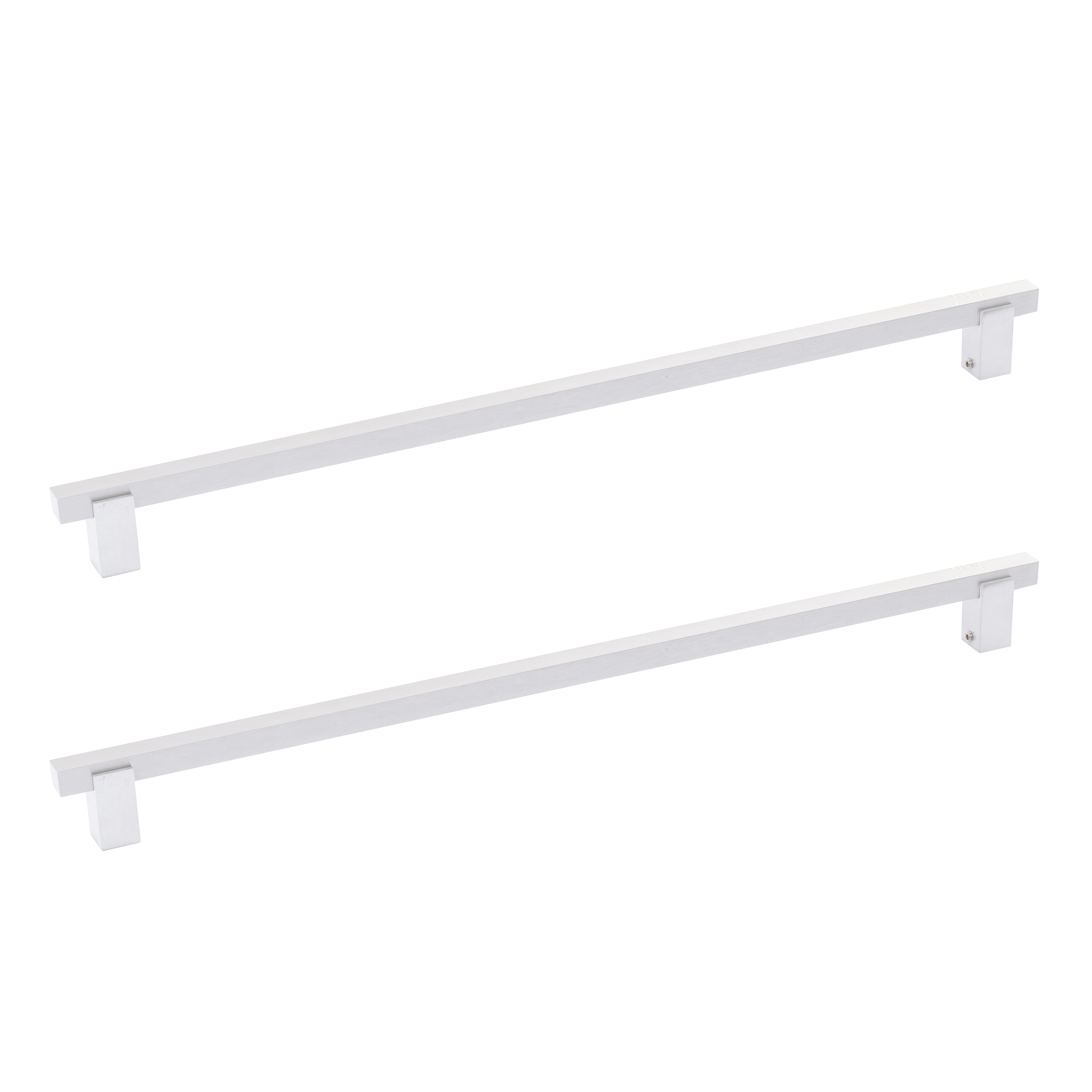 Puxador para Porta de Madeira e Vidro Barra Reta 60cm Alumínio Acetinado