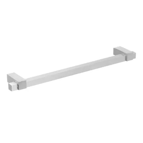 Puxador para Móveis 192mm Alumínio Cromado Acetinado Prata Brumet