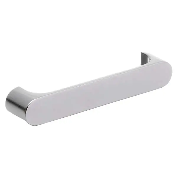 Puxador para Móveis 96mm Zamac Cromado Prata Brumet