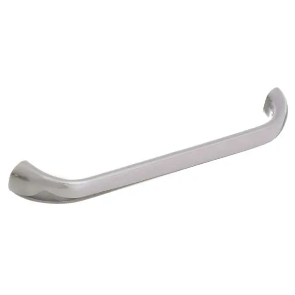Puxador para Móveis 128mm Zamac Cromado Prata Brumet