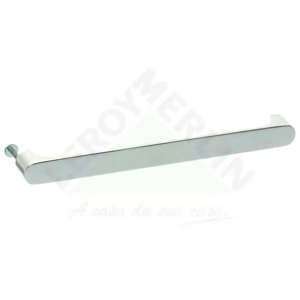 Puxador para Móveis 192mm Zamac Cromado Prata Brumet