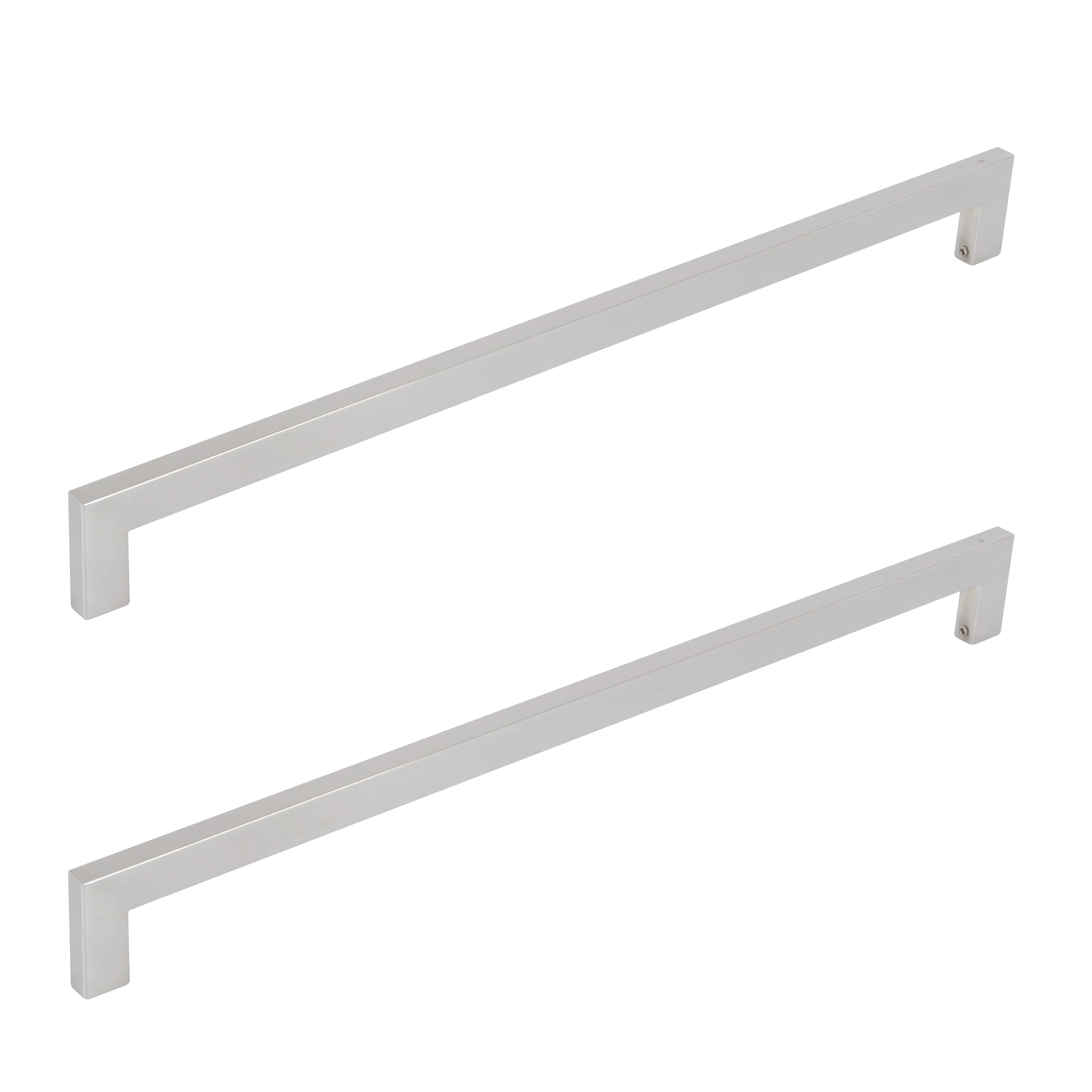 Puxador para Porta de Madeira e Vidro Barra Reta 60cm Aço Inox Polido