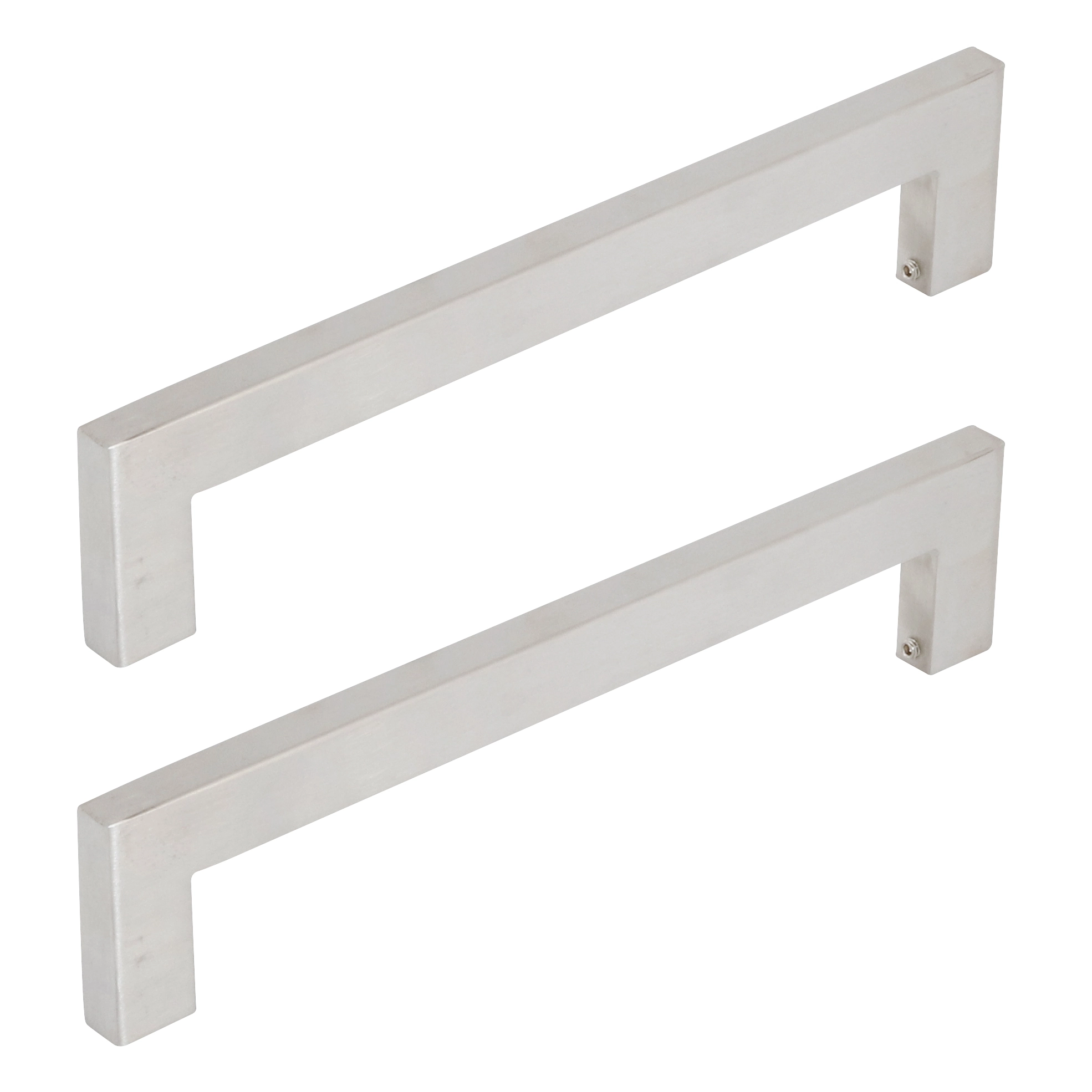 Puxador para Porta de Madeira e Vidro Barra Reta 30cm Aço Inox Escovado