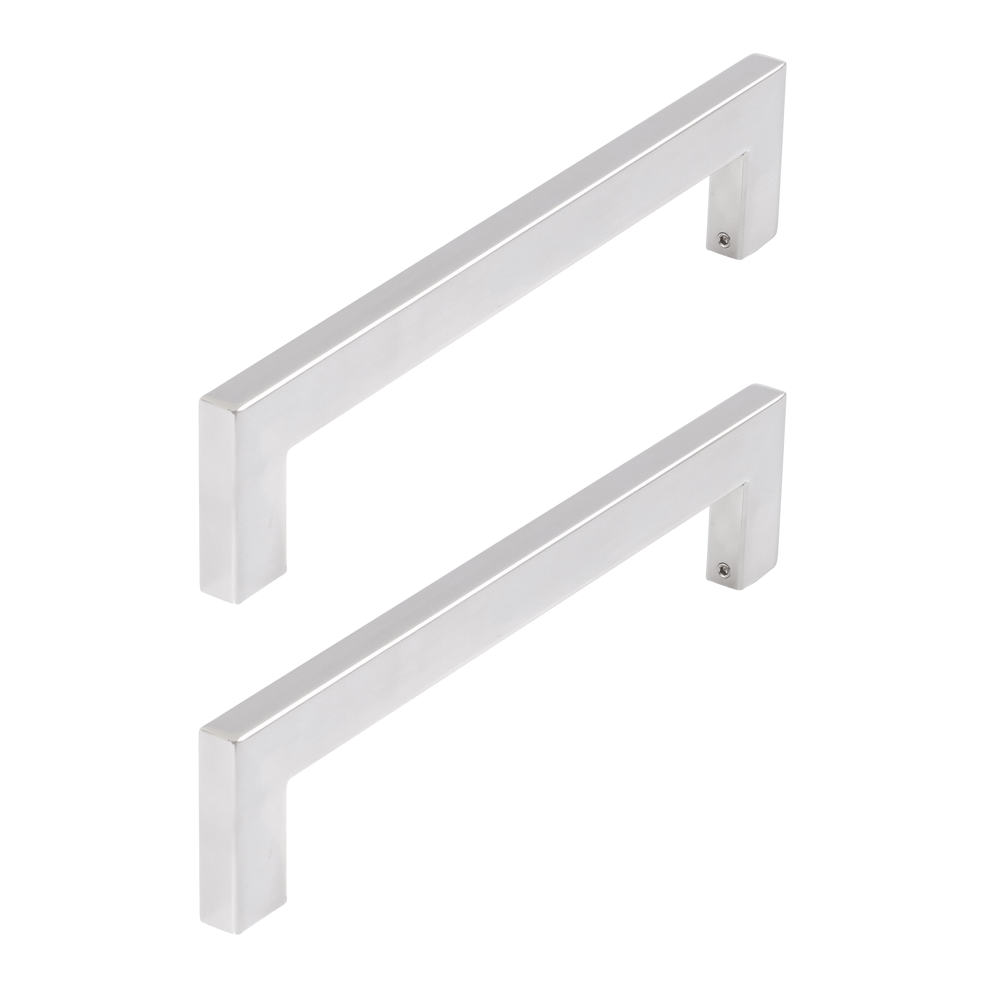 Puxador para Porta de Madeira e Vidro Barra Reta 30cm Aço Inox Polido