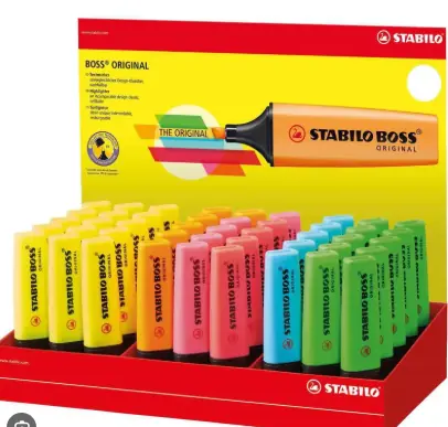 Marca Texto Stabilo Boss Sortido Sertic