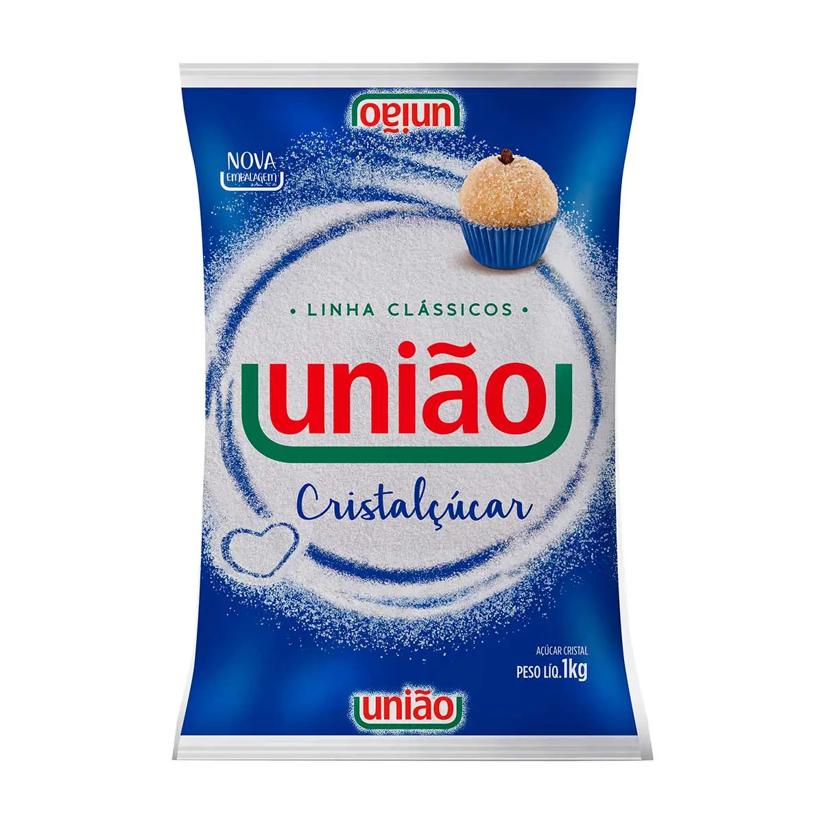 Açúcar Cristalçúcar UNIÃO Pacote 1kg