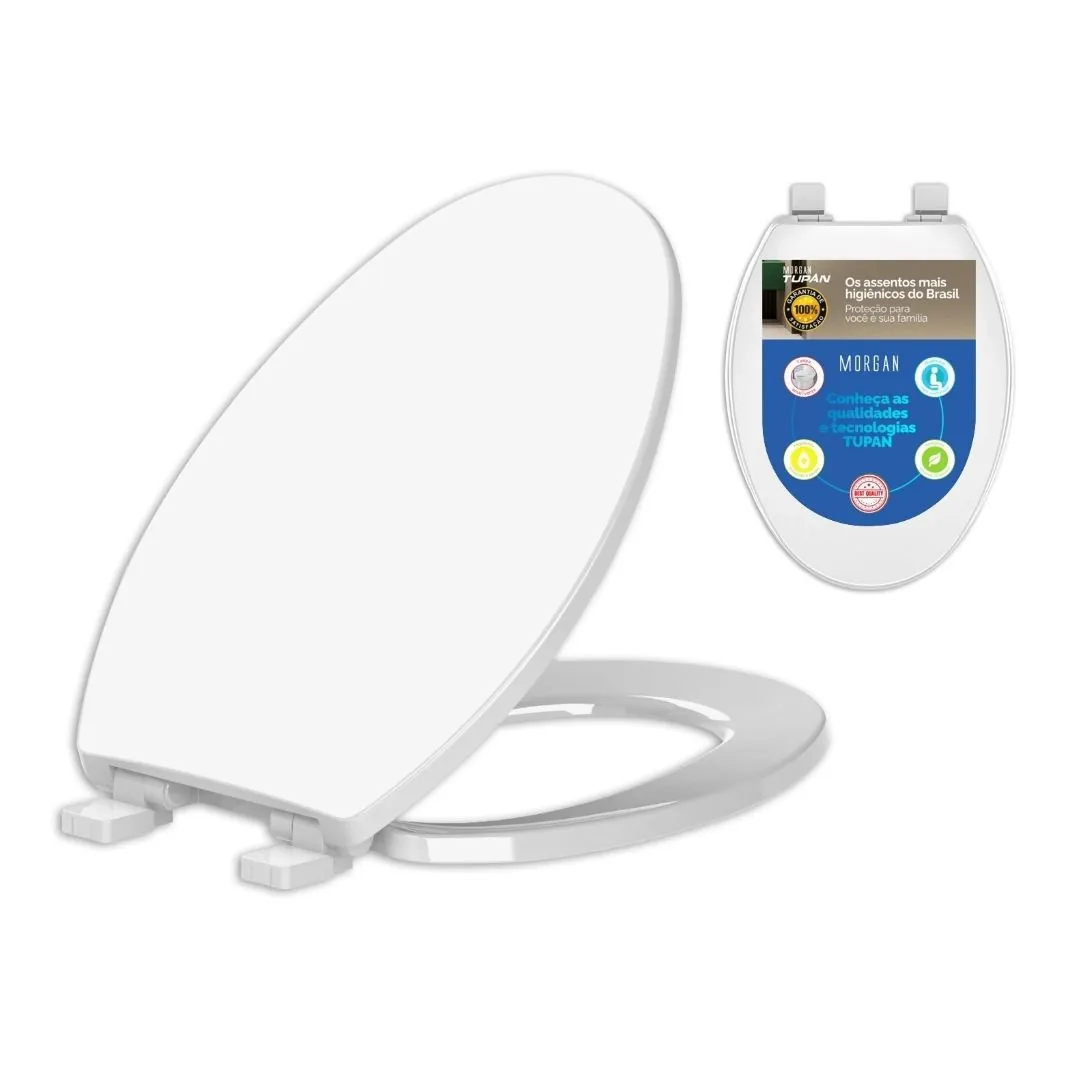 Assento Sanitário Alongado Roca Fiori Pp Branco Tupan