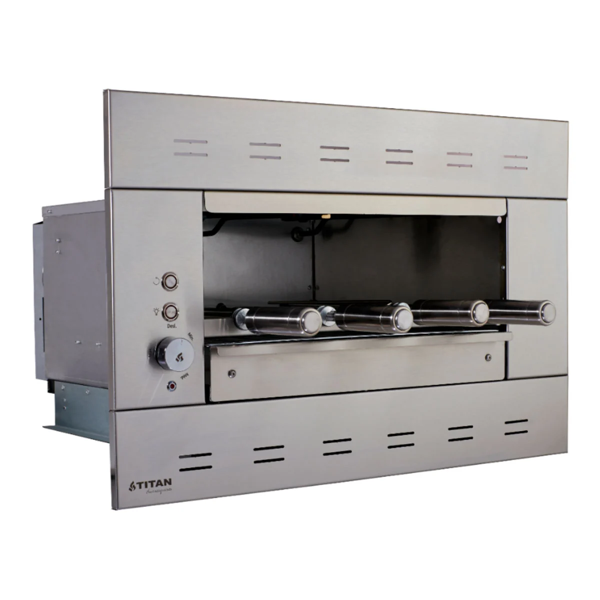 Churrasqueira Elétrica De Embutir Prime 4 Espetos 220v Painel Ventilado Suprema