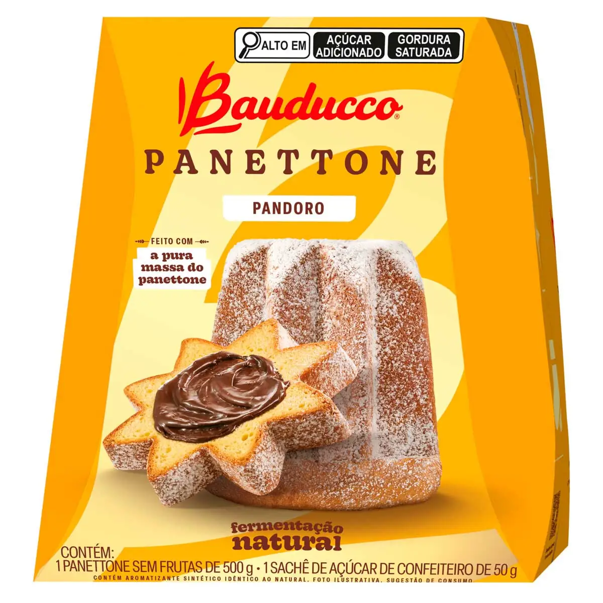 Panetone sem Frutas Bauducco Pandoro 500g