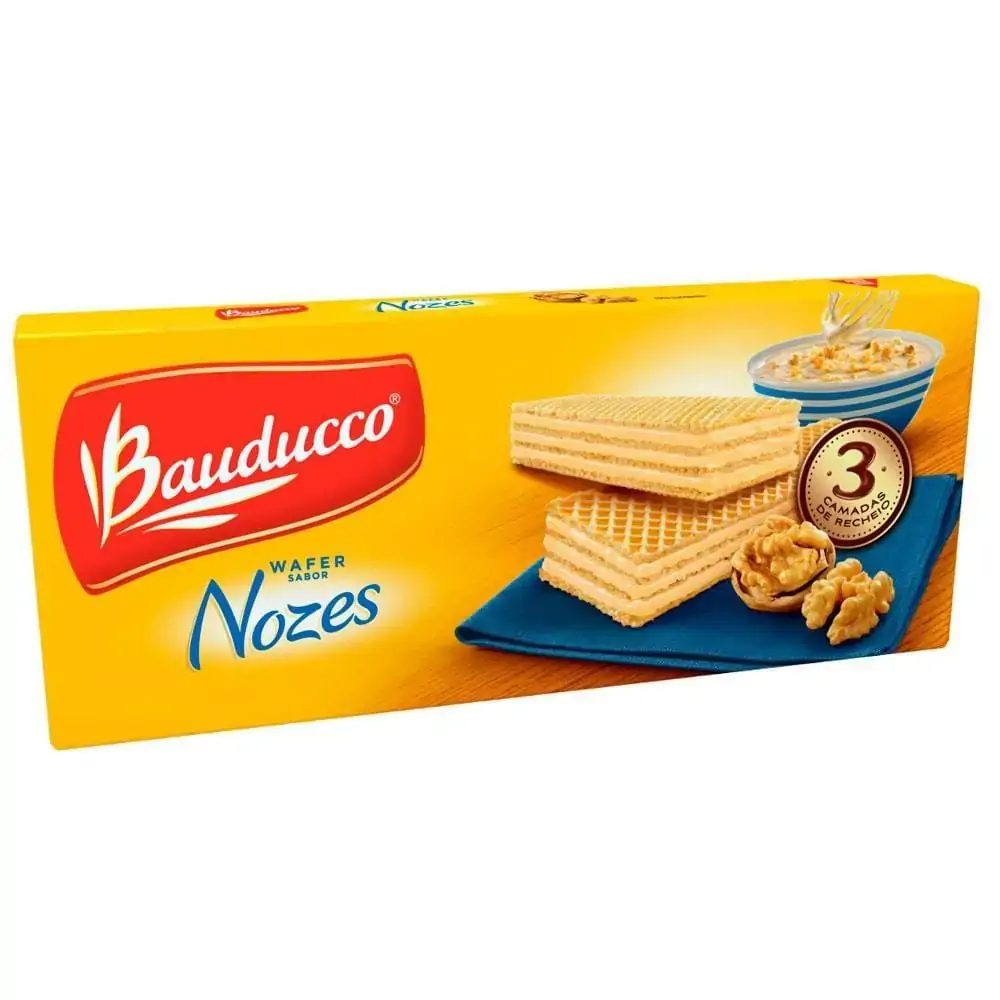 Bisc.bauducco Wafer Nozes Prom. 240g