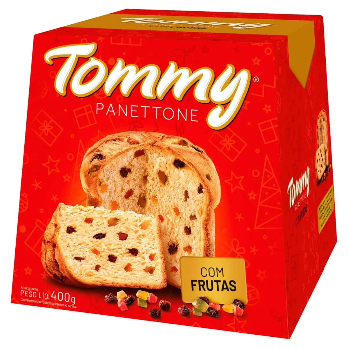 Panetone de Frutas Tommy 400g