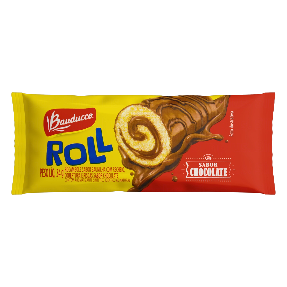 Bolinho Bauducco Roll Cake Chocolate