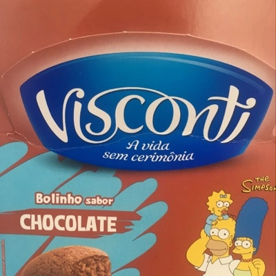 Bolinho Sabor Chocolate, Visconti, Display 14 X 30 G