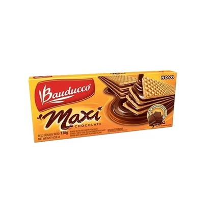 Biscoito Wafer Maxi Chocolate 120g Bauducco