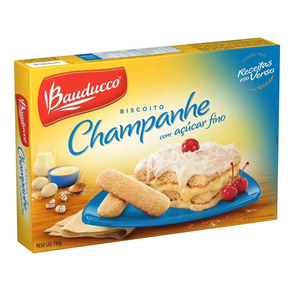 Biscoito Champanhe com Cobertura de Açúcar Fino Bauducco 150g