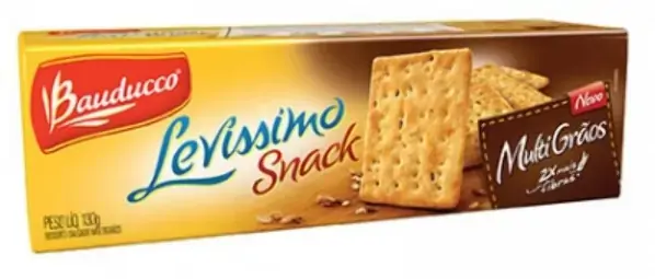 Biscoito Bauducco Levis Snack Multigraos 130gr