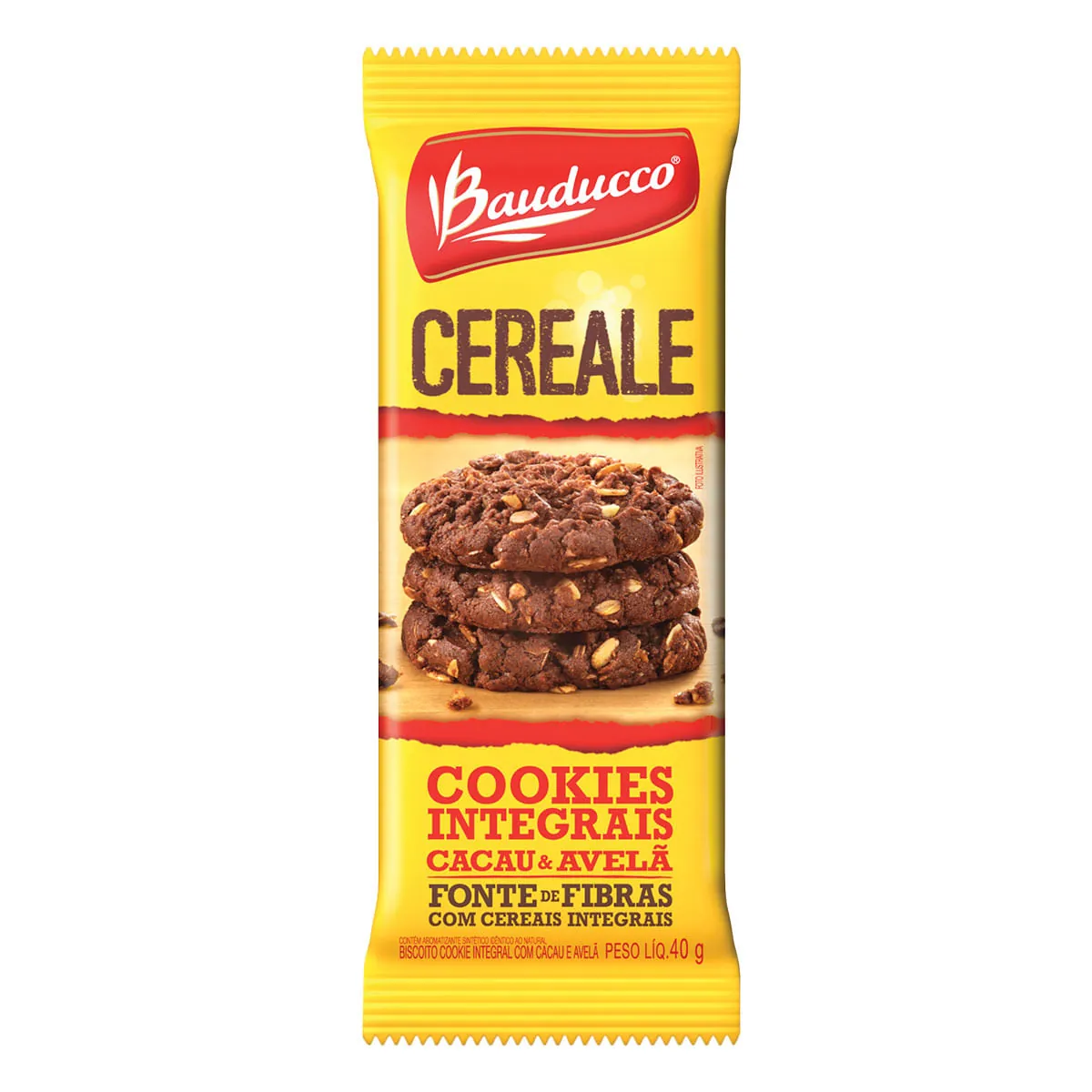 Cookie Bauducco Cacau Aveia 40 g