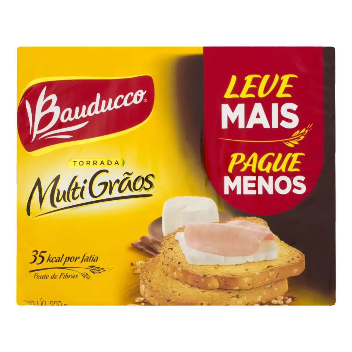Torrada Multigrãos Bauducco Pacote 320g 2 Unidades Leve Mais Pague Menos