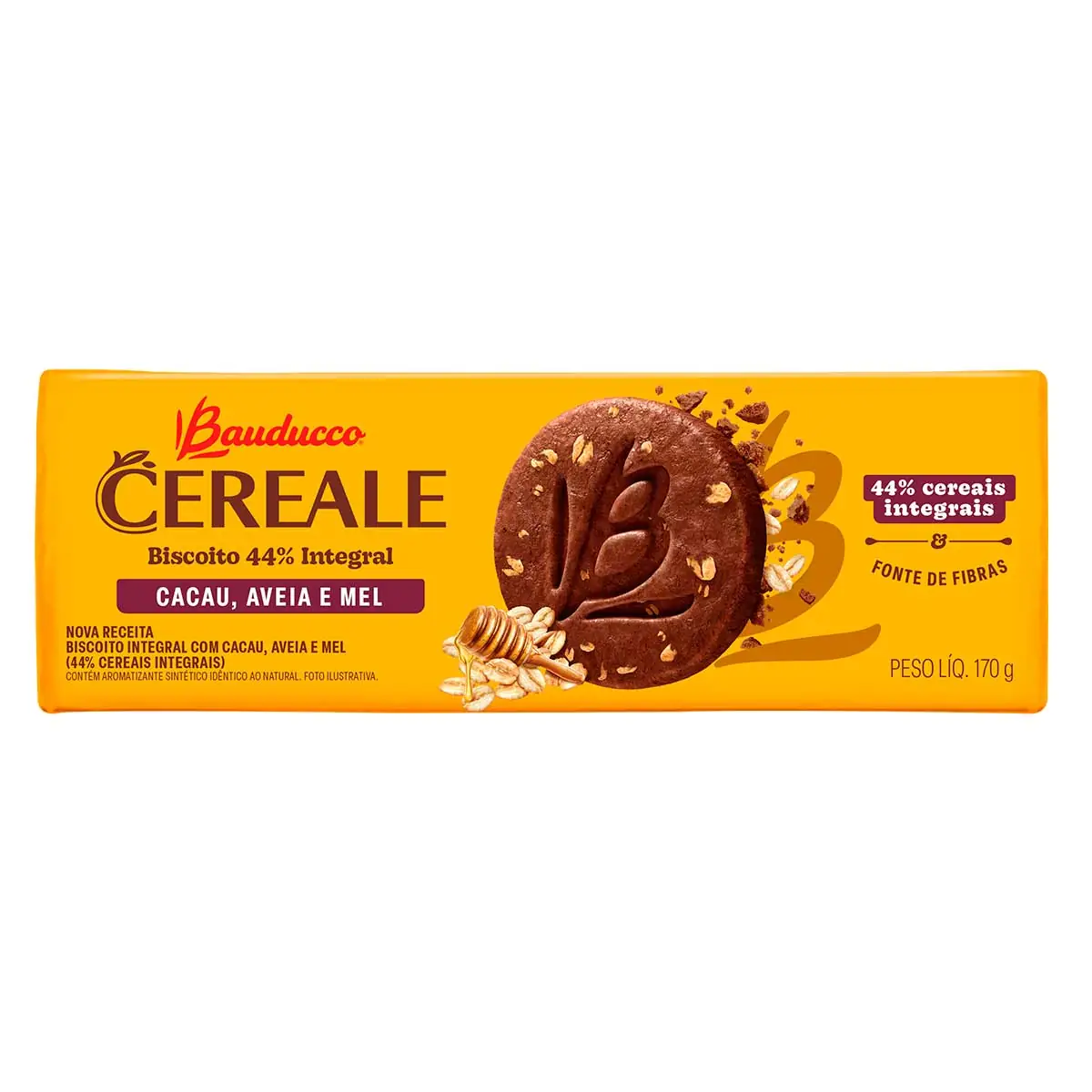 Biscoito Cereale Cacau Bauducco Cereale 170g