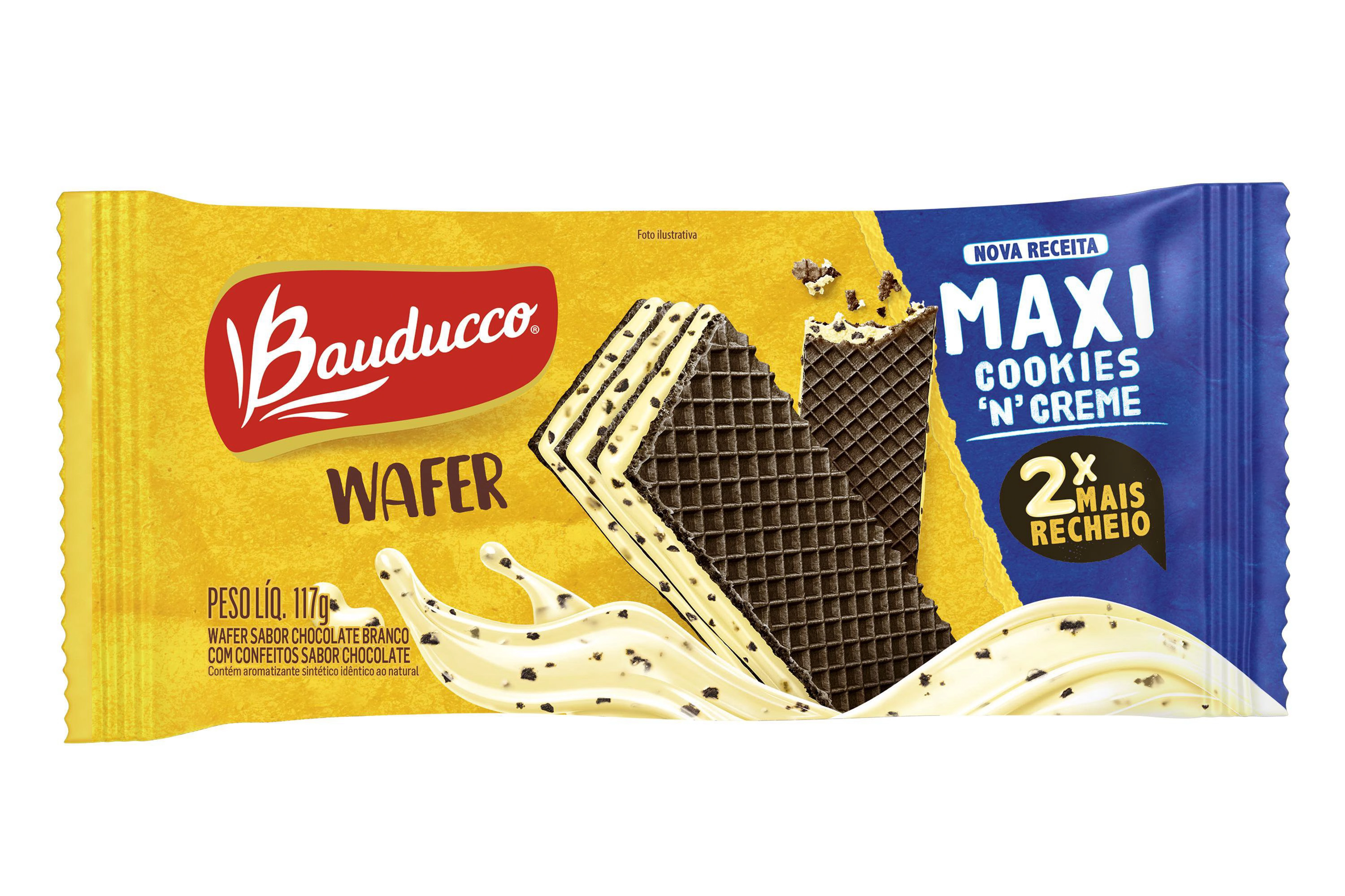 Wafer Maxi Cookies Bauducco 117g